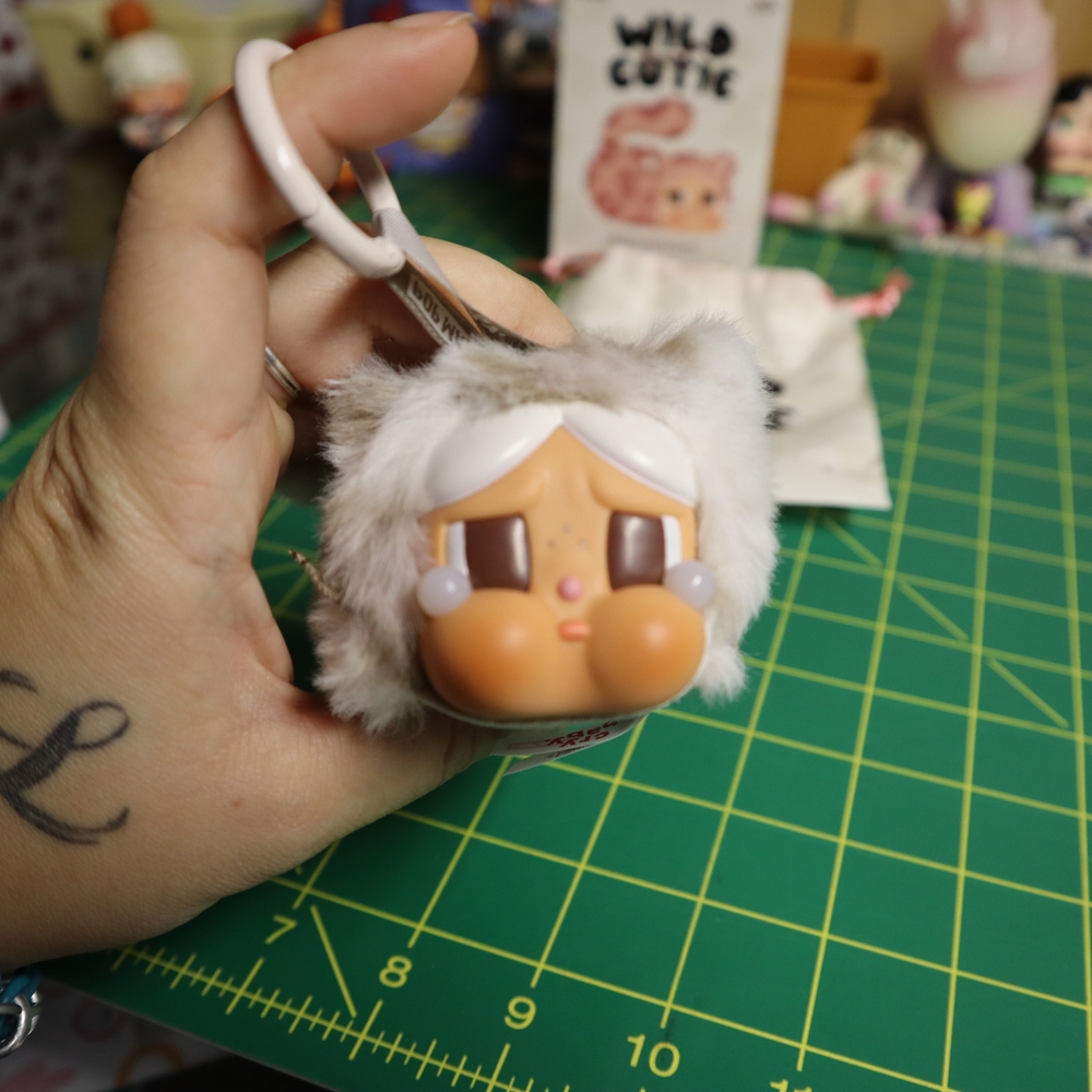 Wild Cutie Crybaby Vanilla Cutie - White Cat Bag Charm